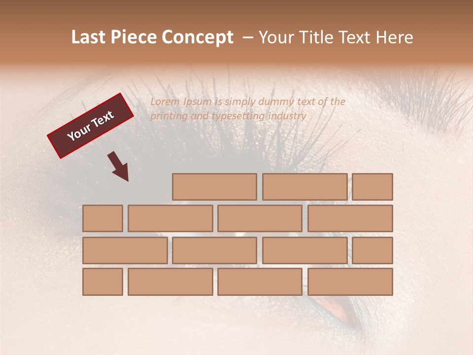 Beautiful Eyeshadows Cilia PowerPoint Template