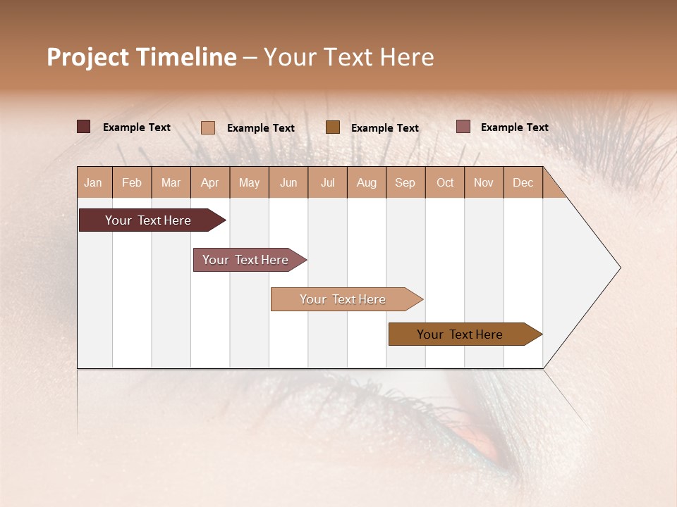 Beautiful Eyeshadows Cilia PowerPoint Template