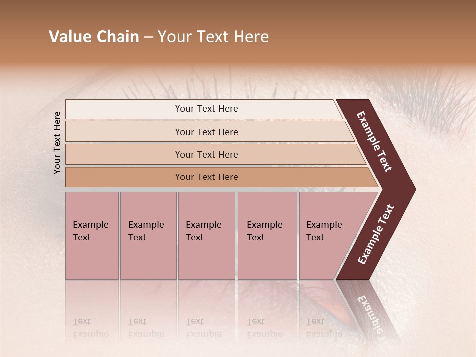 Beautiful Eyeshadows Cilia PowerPoint Template