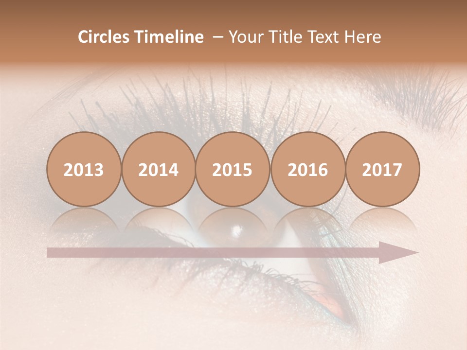 Beautiful Eyeshadows Cilia PowerPoint Template