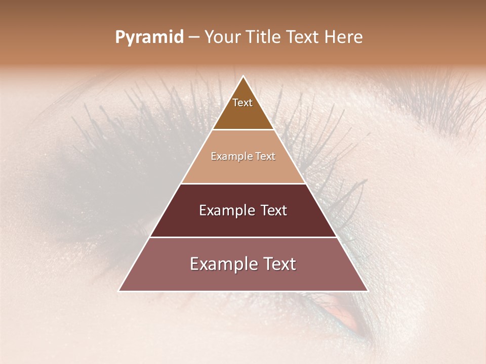 Beautiful Eyeshadows Cilia PowerPoint Template