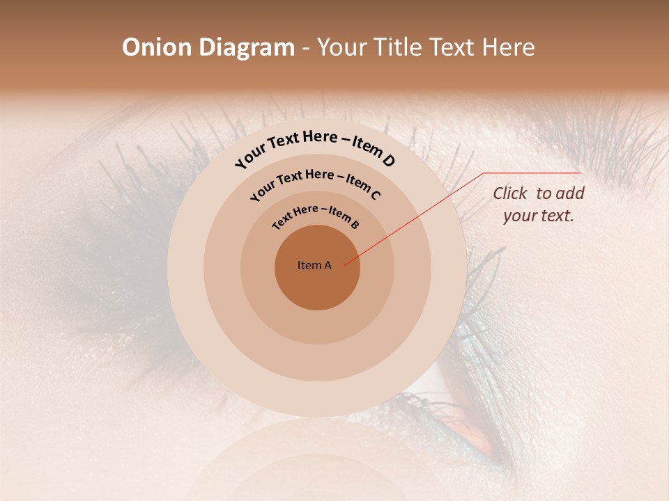 Beautiful Eyeshadows Cilia PowerPoint Template