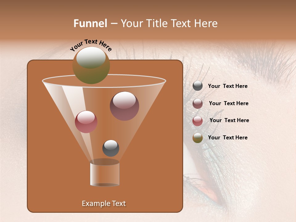 Beautiful Eyeshadows Cilia PowerPoint Template