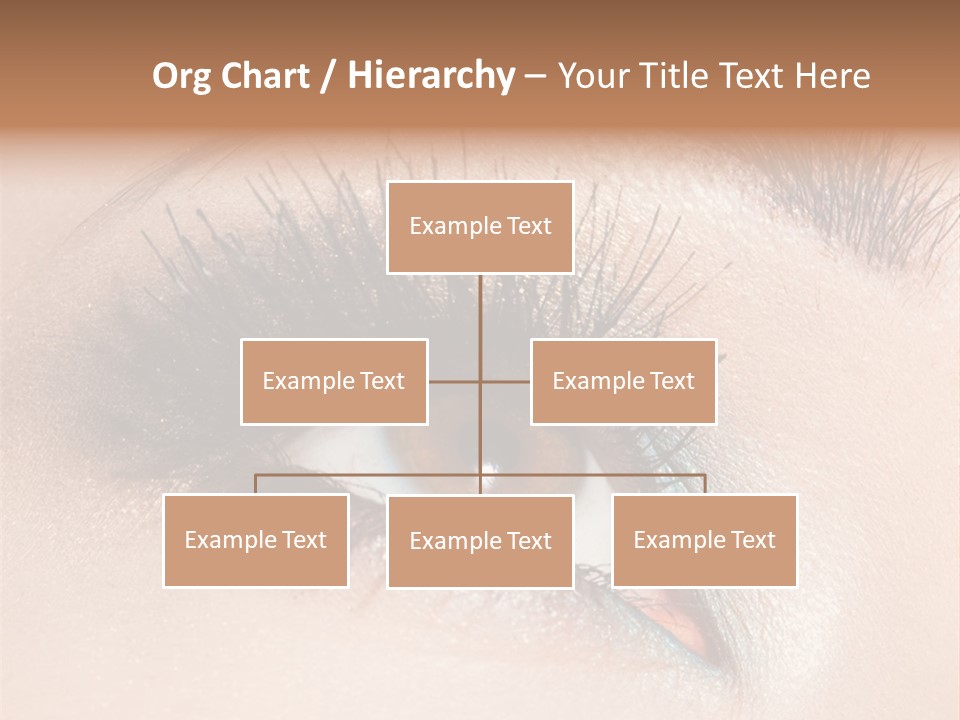 Beautiful Eyeshadows Cilia PowerPoint Template