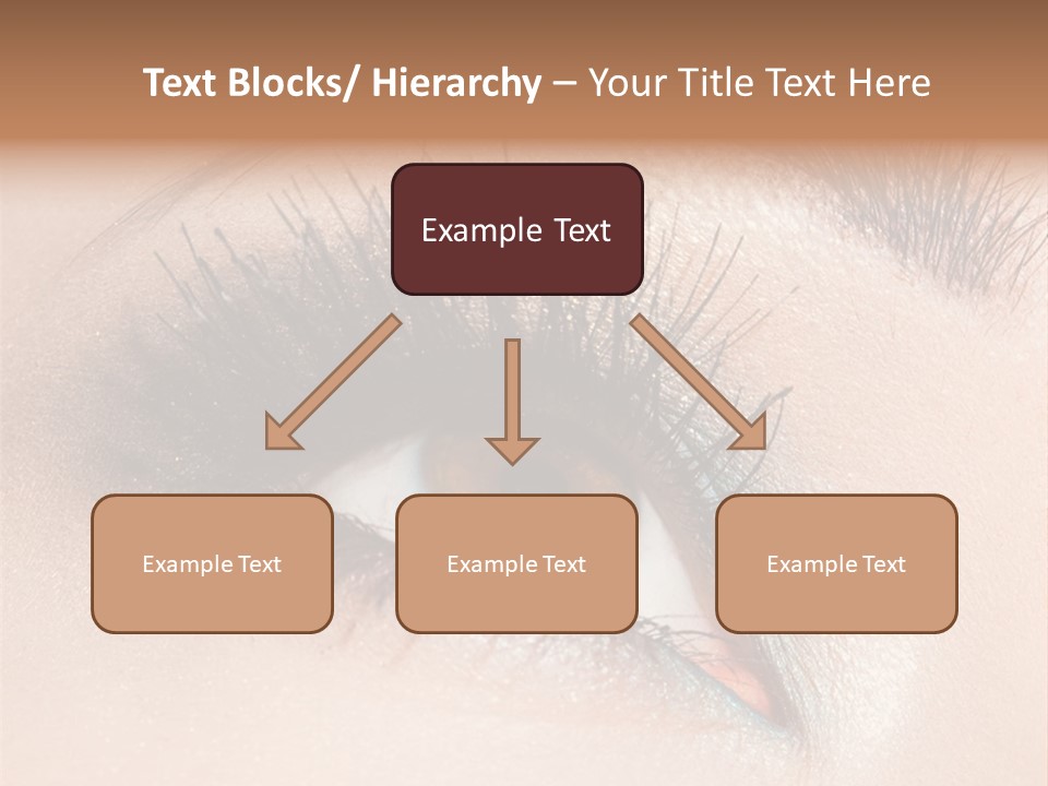 Beautiful Eyeshadows Cilia PowerPoint Template