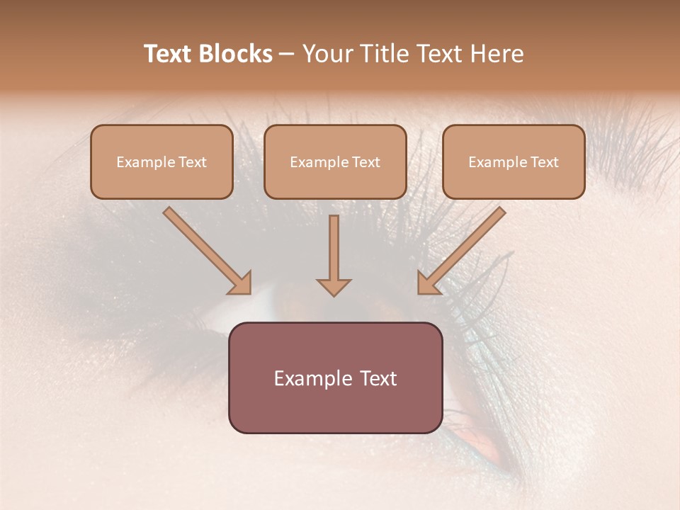Beautiful Eyeshadows Cilia PowerPoint Template