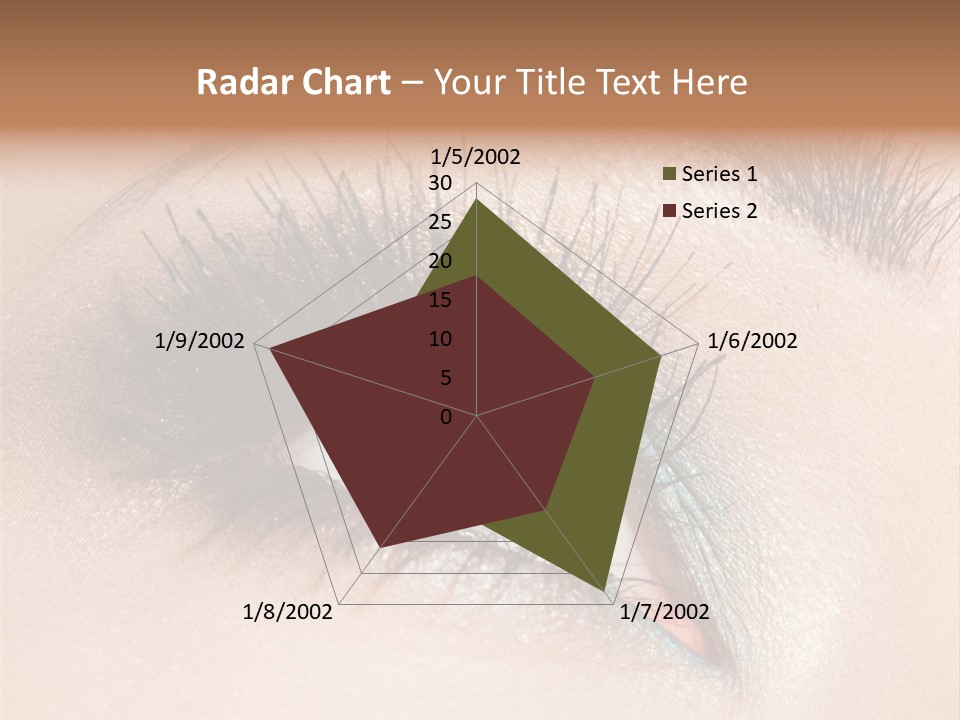 Beautiful Eyeshadows Cilia PowerPoint Template