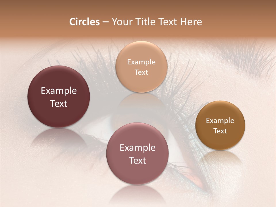 Beautiful Eyeshadows Cilia PowerPoint Template