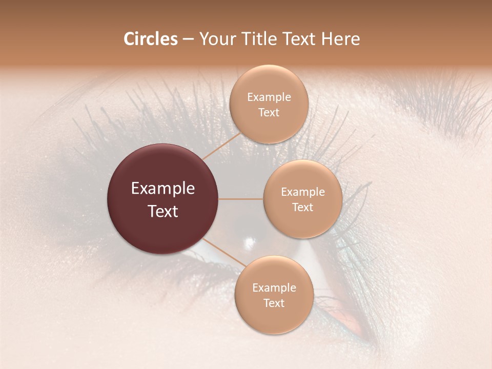 Beautiful Eyeshadows Cilia PowerPoint Template