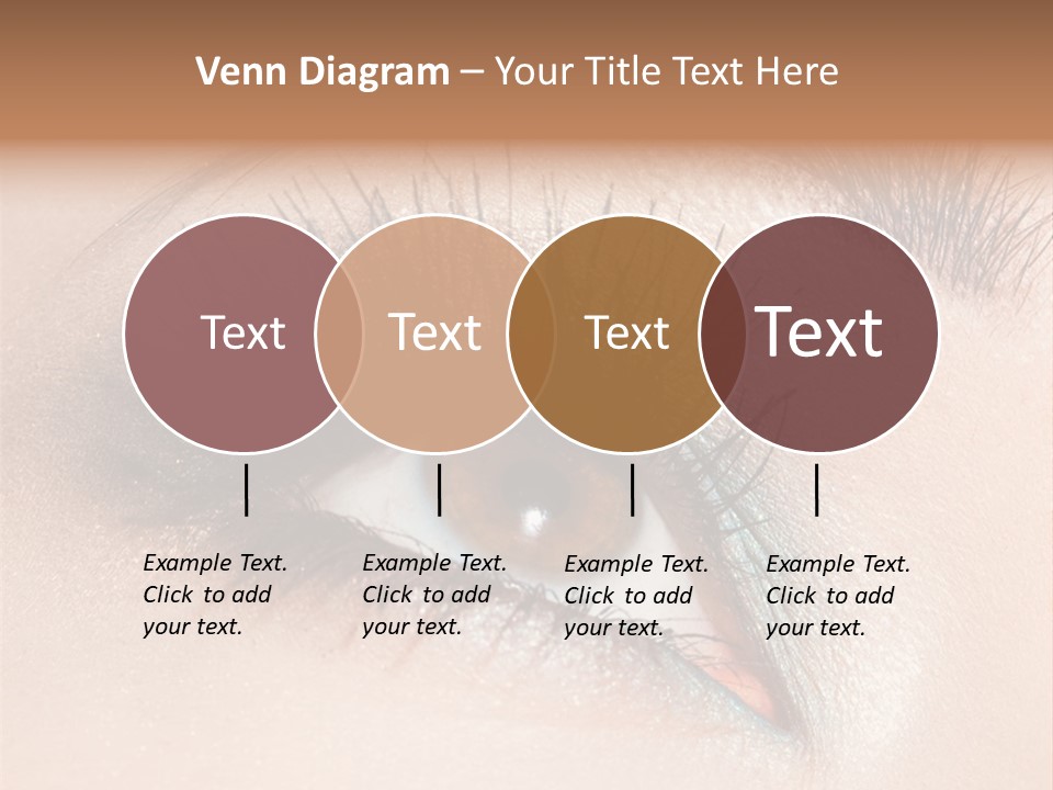 Beautiful Eyeshadows Cilia PowerPoint Template