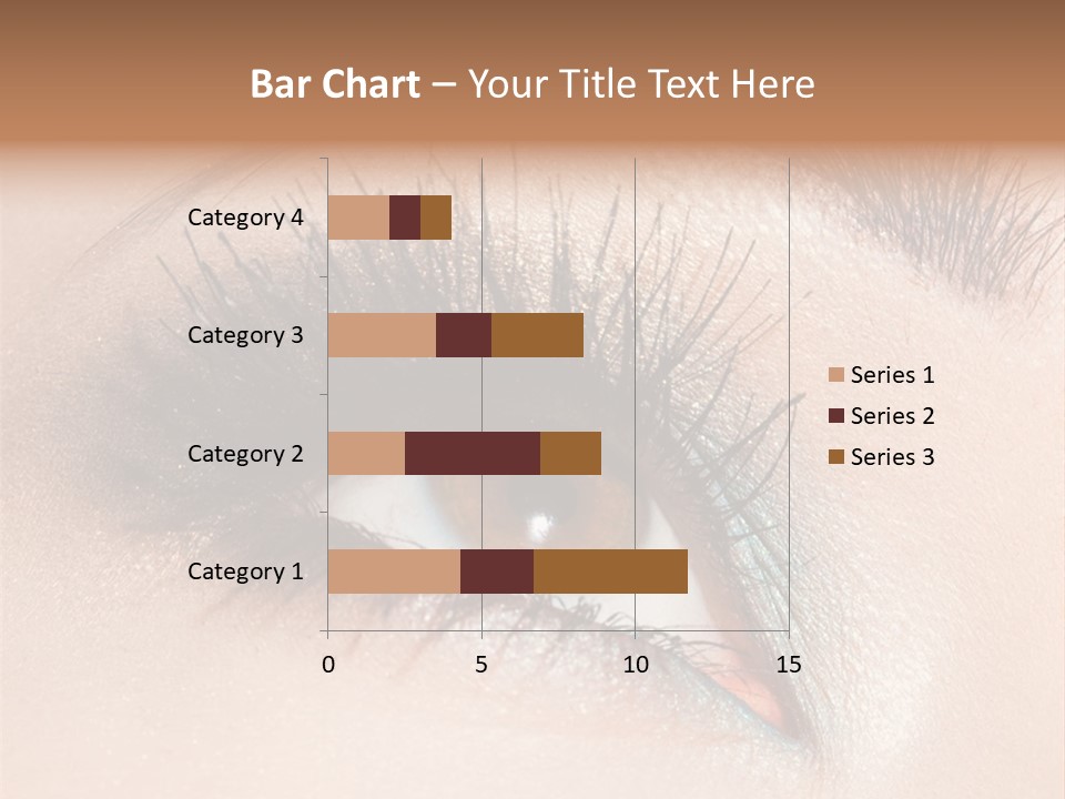 Beautiful Eyeshadows Cilia PowerPoint Template