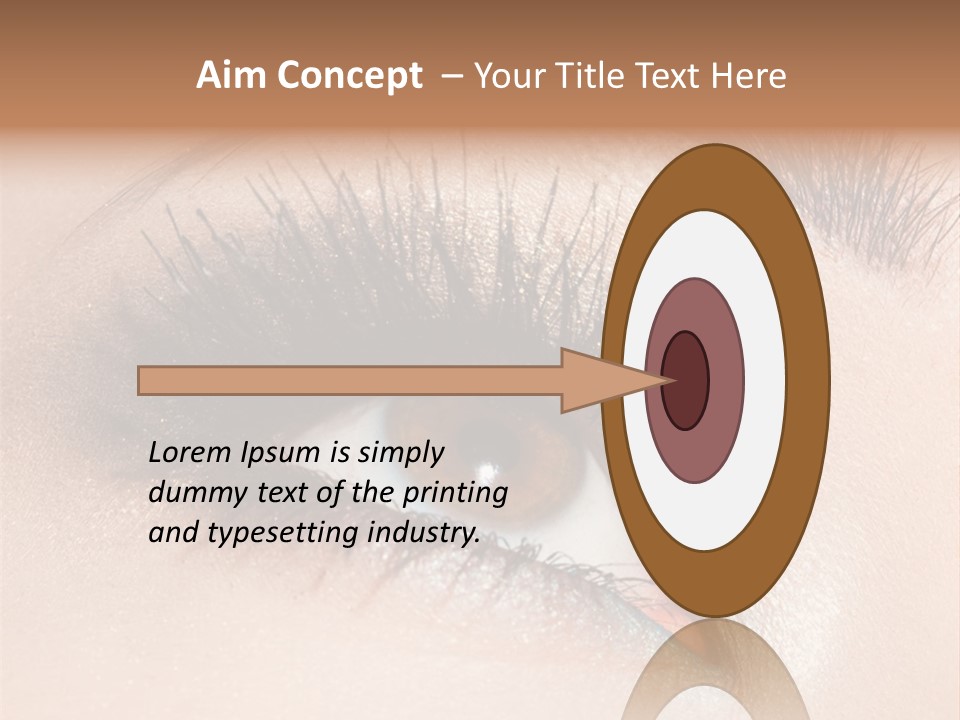 Beautiful Eyeshadows Cilia PowerPoint Template