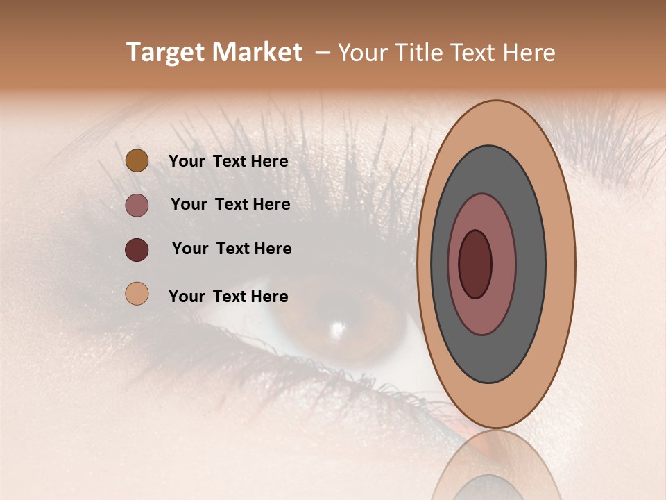 Beautiful Eyeshadows Cilia PowerPoint Template