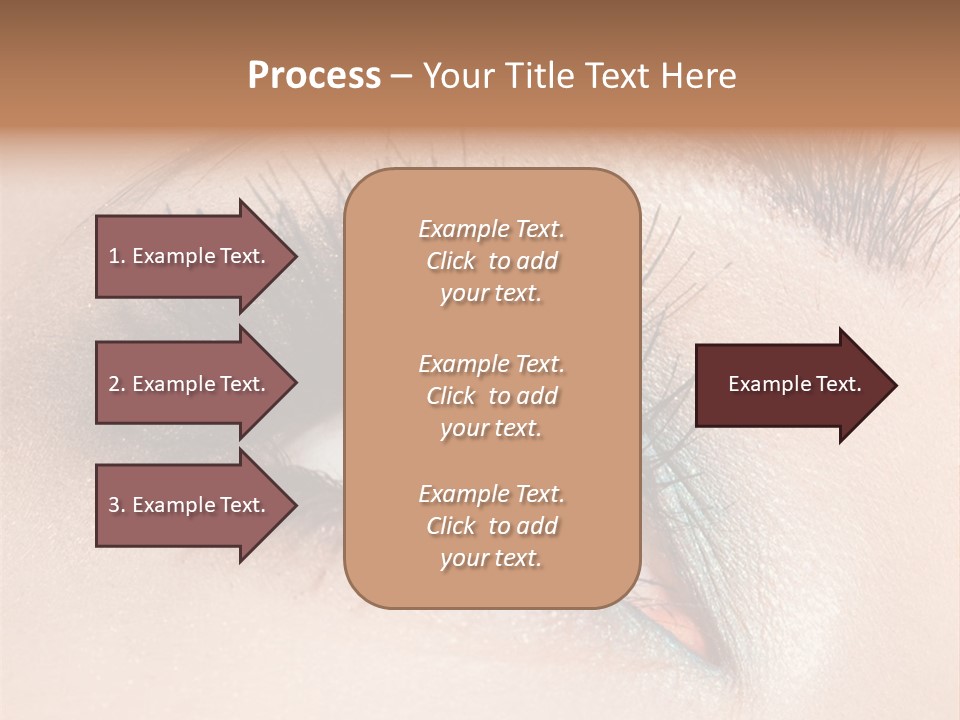 Beautiful Eyeshadows Cilia PowerPoint Template