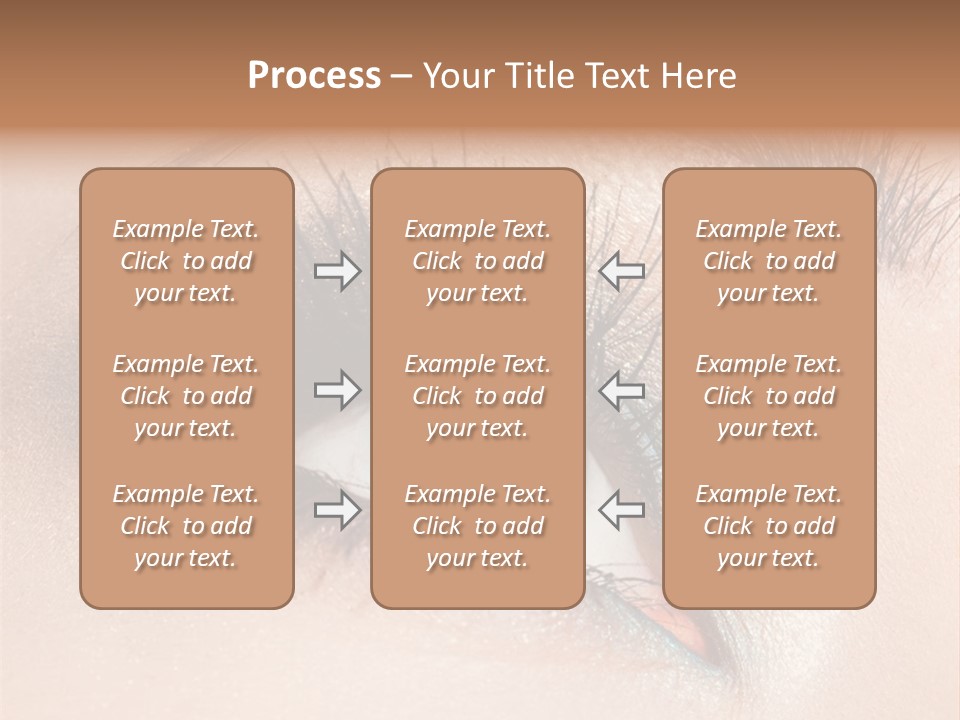 Beautiful Eyeshadows Cilia PowerPoint Template