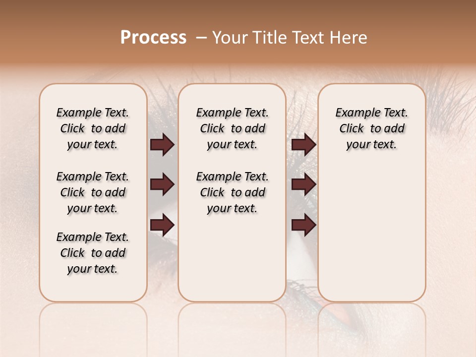 Beautiful Eyeshadows Cilia PowerPoint Template