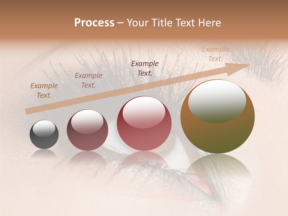 Beautiful Eyeshadows Cilia PowerPoint Template