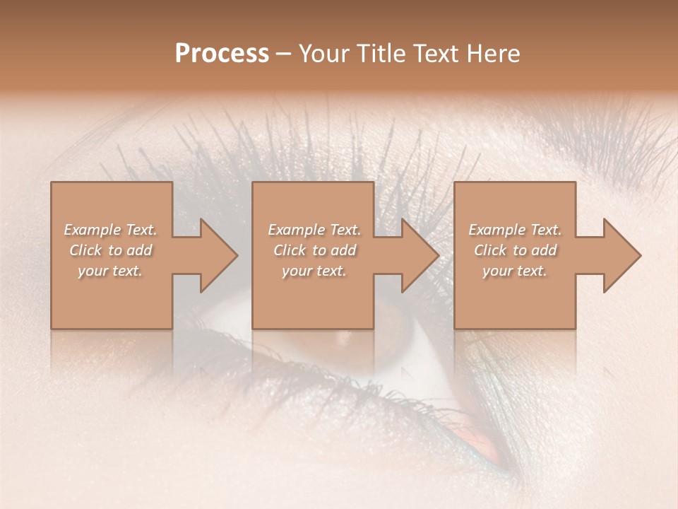 Beautiful Eyeshadows Cilia PowerPoint Template