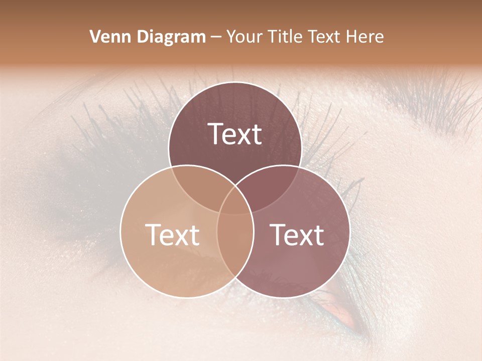 Beautiful Eyeshadows Cilia PowerPoint Template