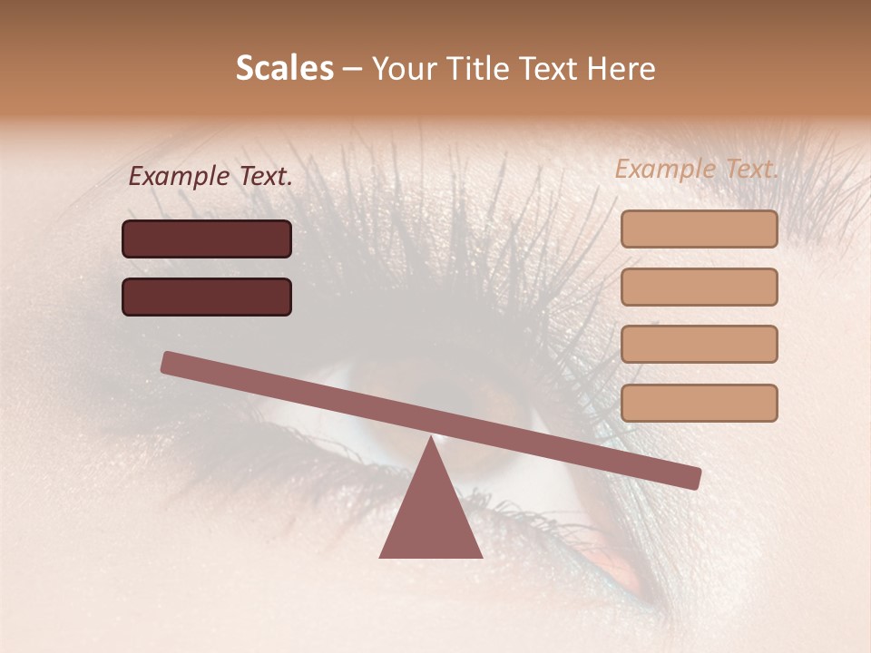 Beautiful Eyeshadows Cilia PowerPoint Template