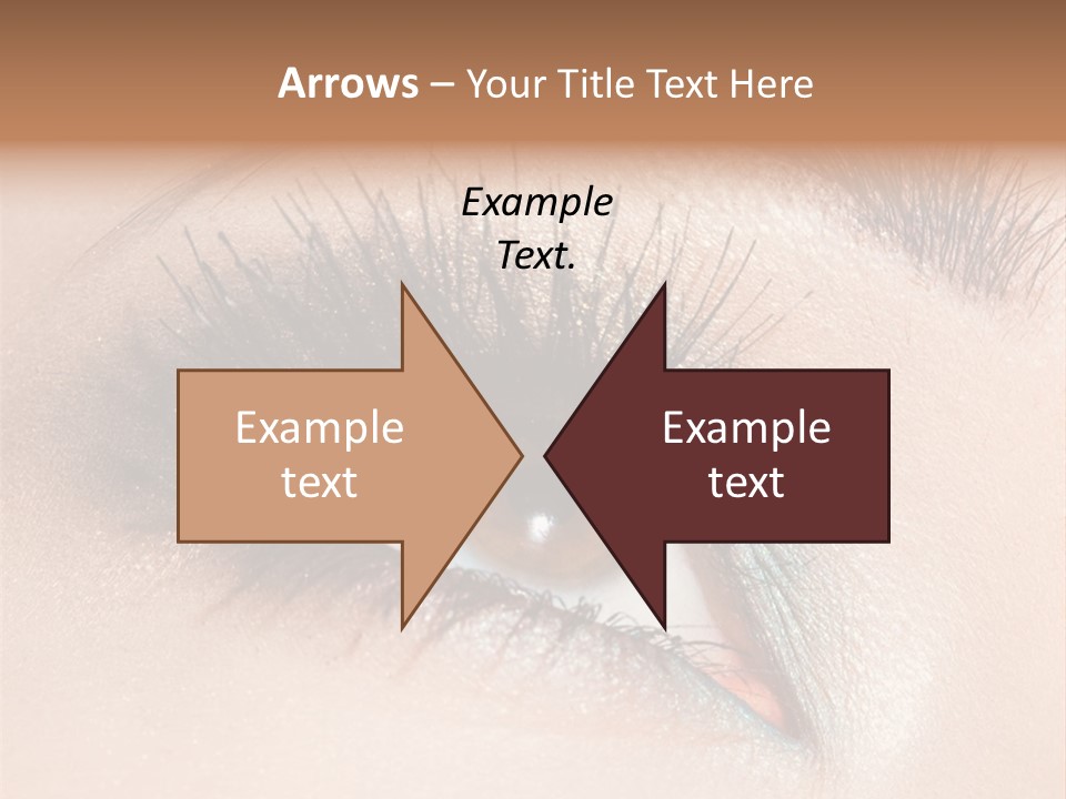 Beautiful Eyeshadows Cilia PowerPoint Template