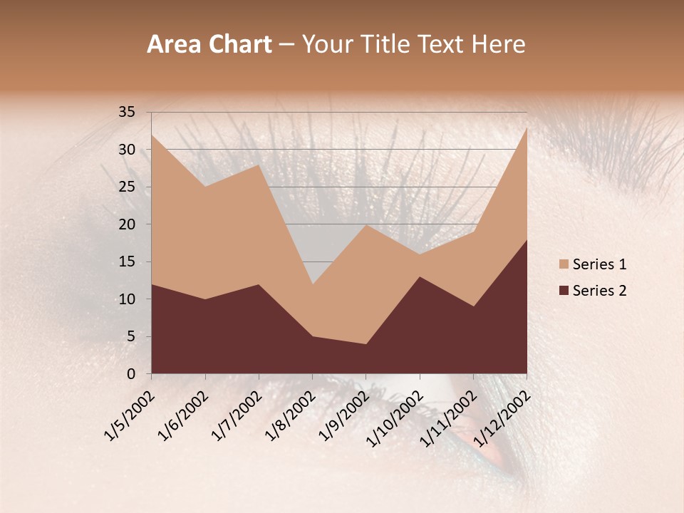 Beautiful Eyeshadows Cilia PowerPoint Template
