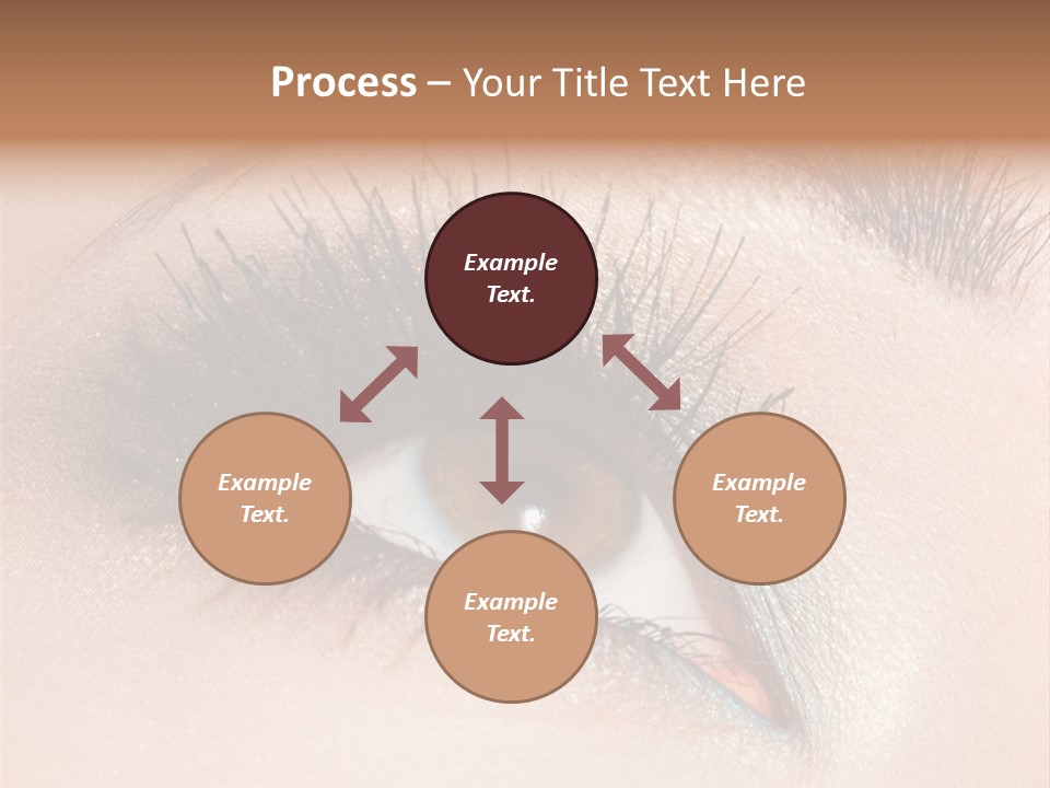 Beautiful Eyeshadows Cilia PowerPoint Template