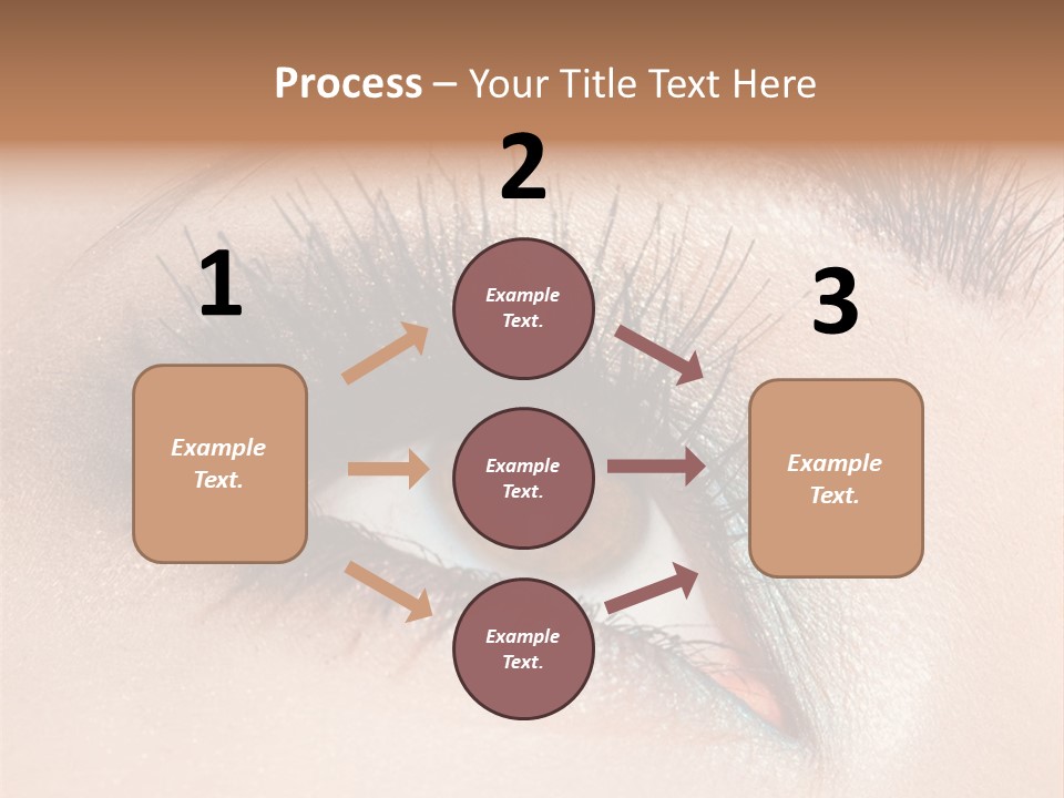 Beautiful Eyeshadows Cilia PowerPoint Template