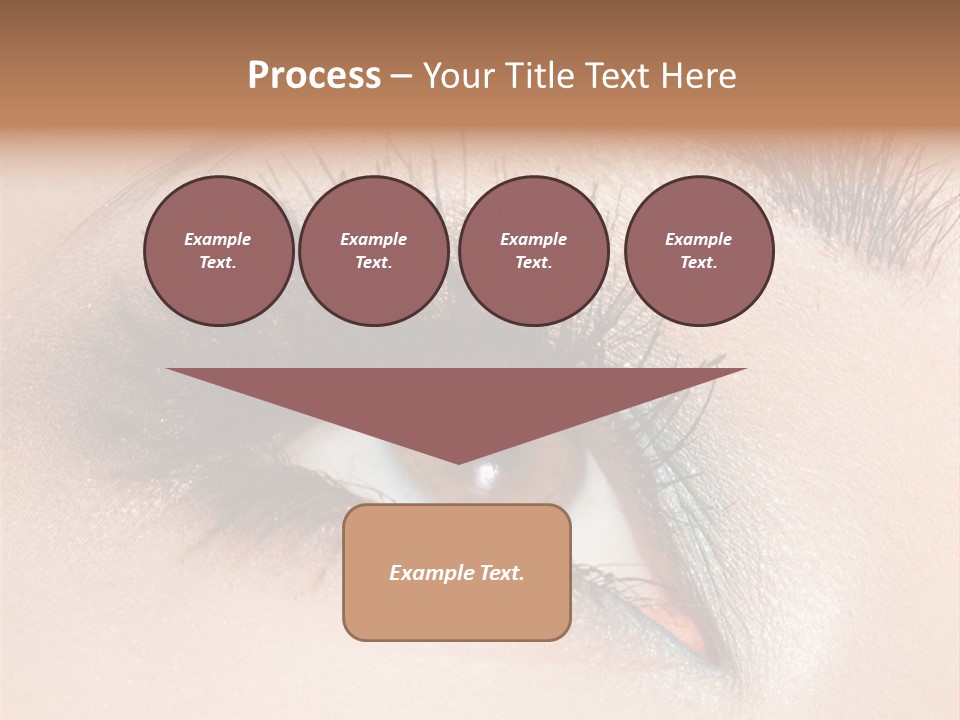 Beautiful Eyeshadows Cilia PowerPoint Template