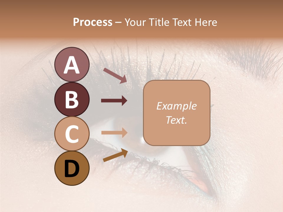 Beautiful Eyeshadows Cilia PowerPoint Template