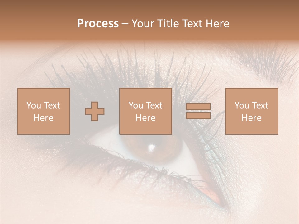 Beautiful Eyeshadows Cilia PowerPoint Template