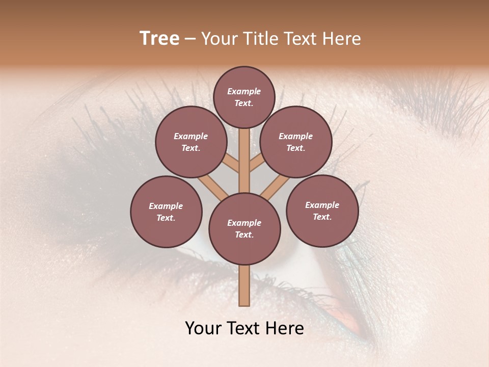 Beautiful Eyeshadows Cilia PowerPoint Template