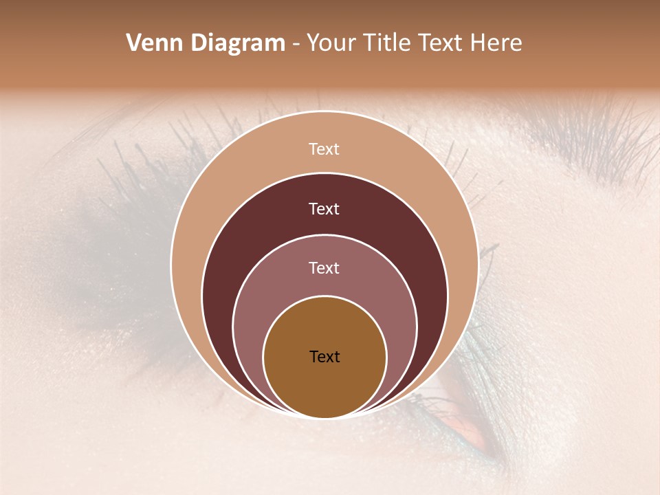 Beautiful Eyeshadows Cilia PowerPoint Template