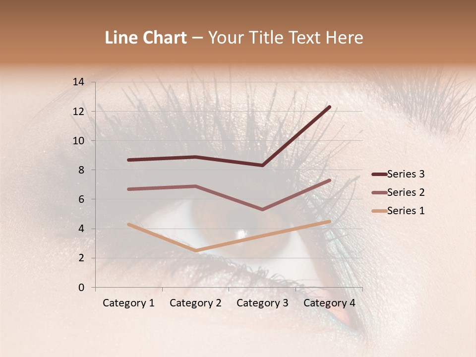 Beautiful Eyeshadows Cilia PowerPoint Template