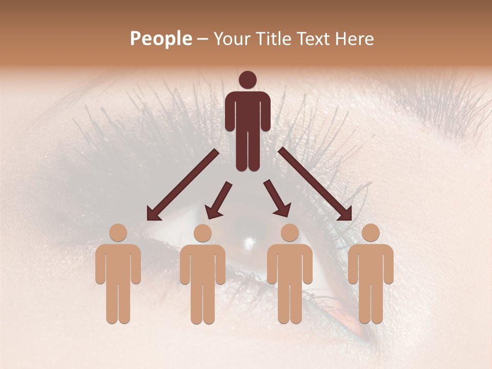 Beautiful Eyeshadows Cilia PowerPoint Template