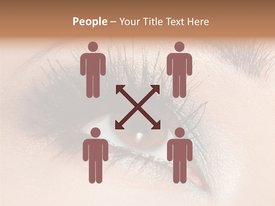 Beautiful Eyeshadows Cilia PowerPoint Template