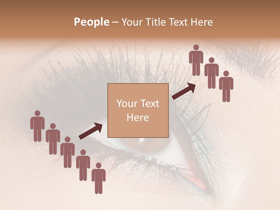 Beautiful Eyeshadows Cilia PowerPoint Template