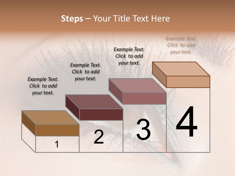 Beautiful Eyeshadows Cilia PowerPoint Template