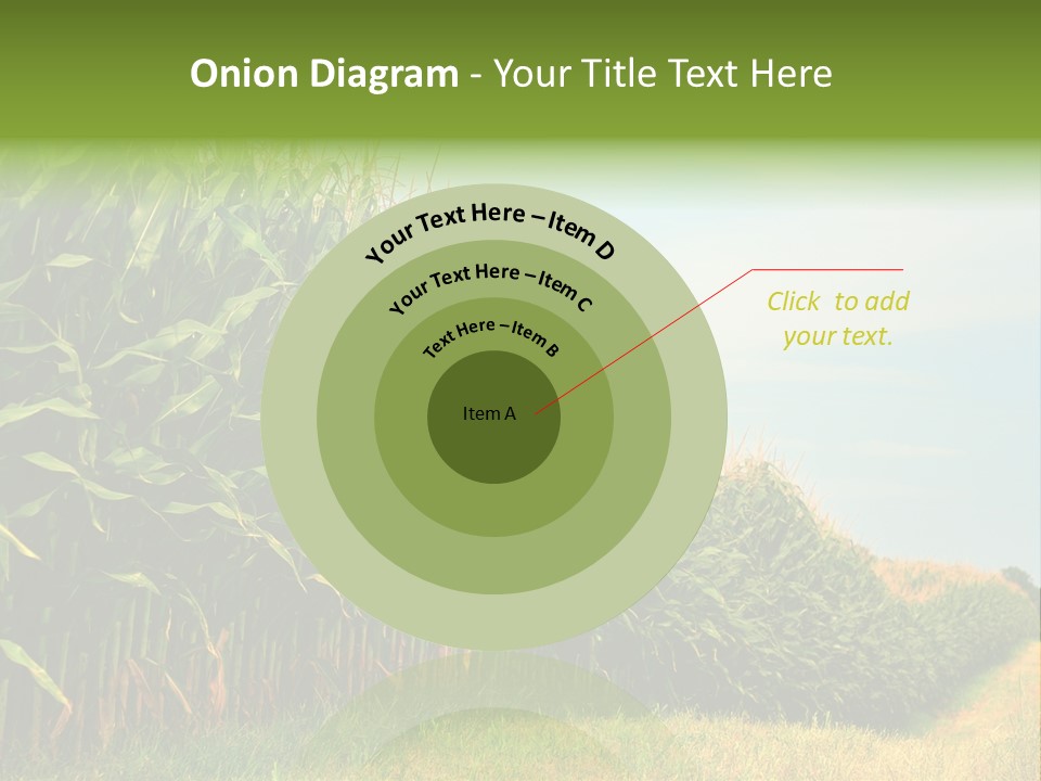 Blue Field White PowerPoint Template