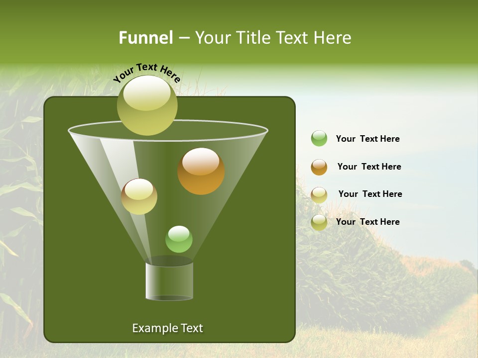 Blue Field White PowerPoint Template