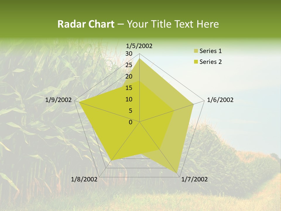 Blue Field White PowerPoint Template