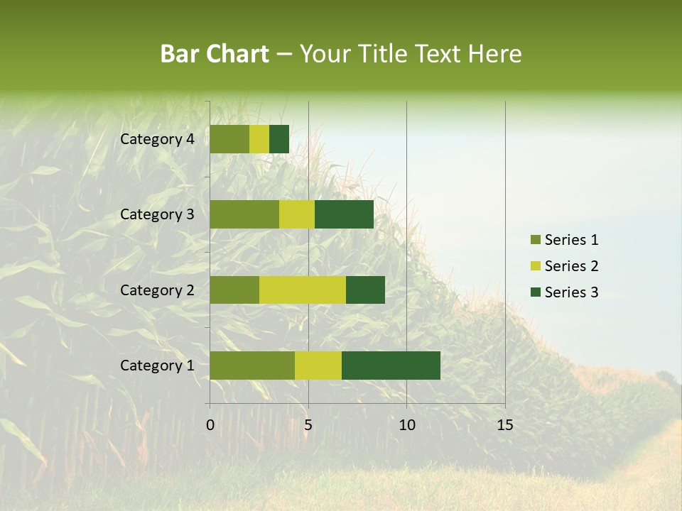 Blue Field White PowerPoint Template