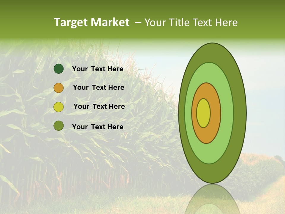 Blue Field White PowerPoint Template