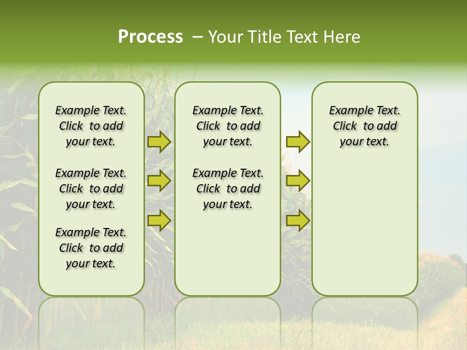 Blue Field White PowerPoint Template