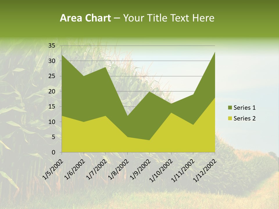 Blue Field White PowerPoint Template