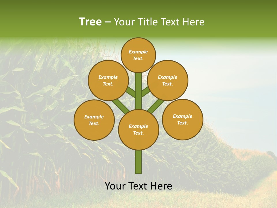 Blue Field White PowerPoint Template