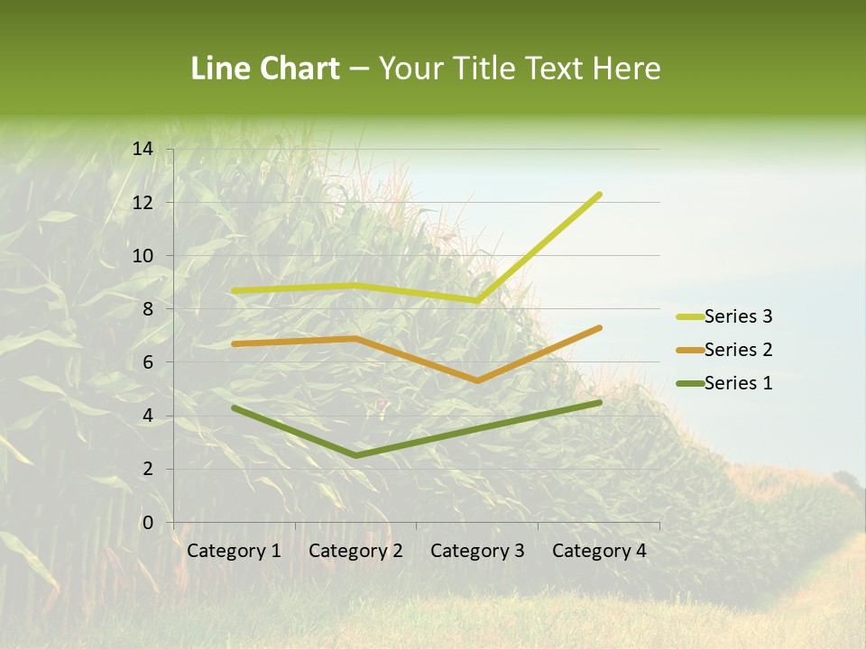 Blue Field White PowerPoint Template