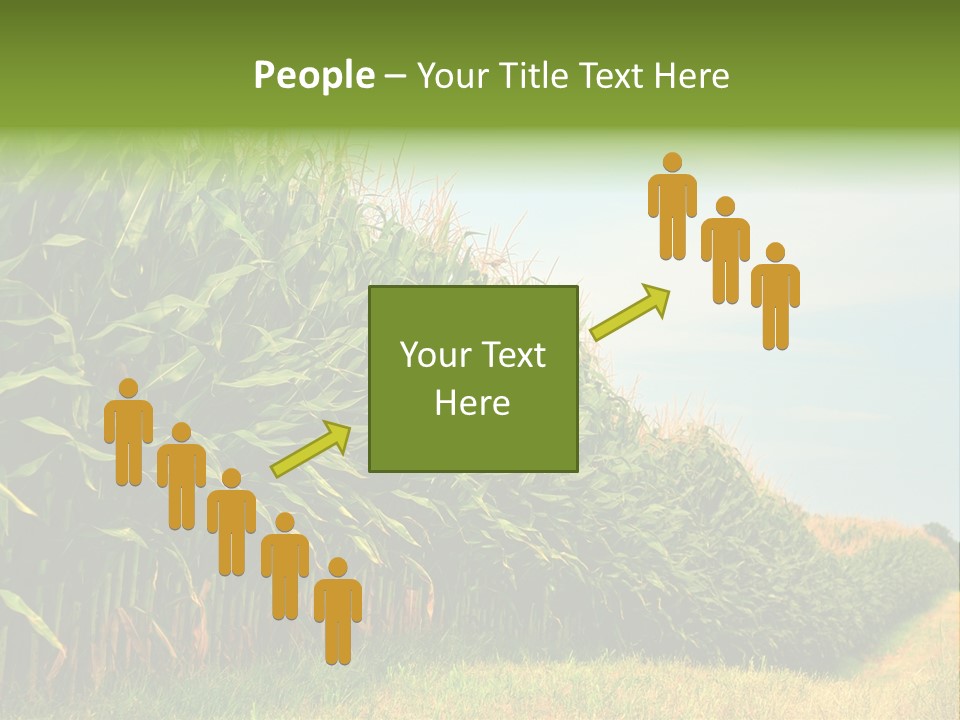 Blue Field White PowerPoint Template