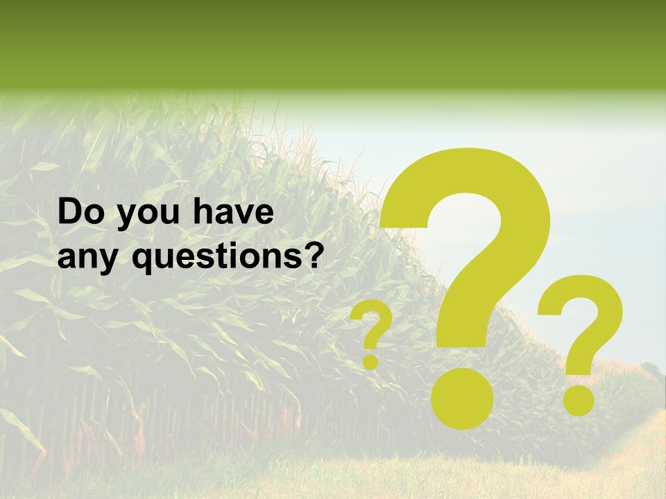 Blue Field White PowerPoint Template