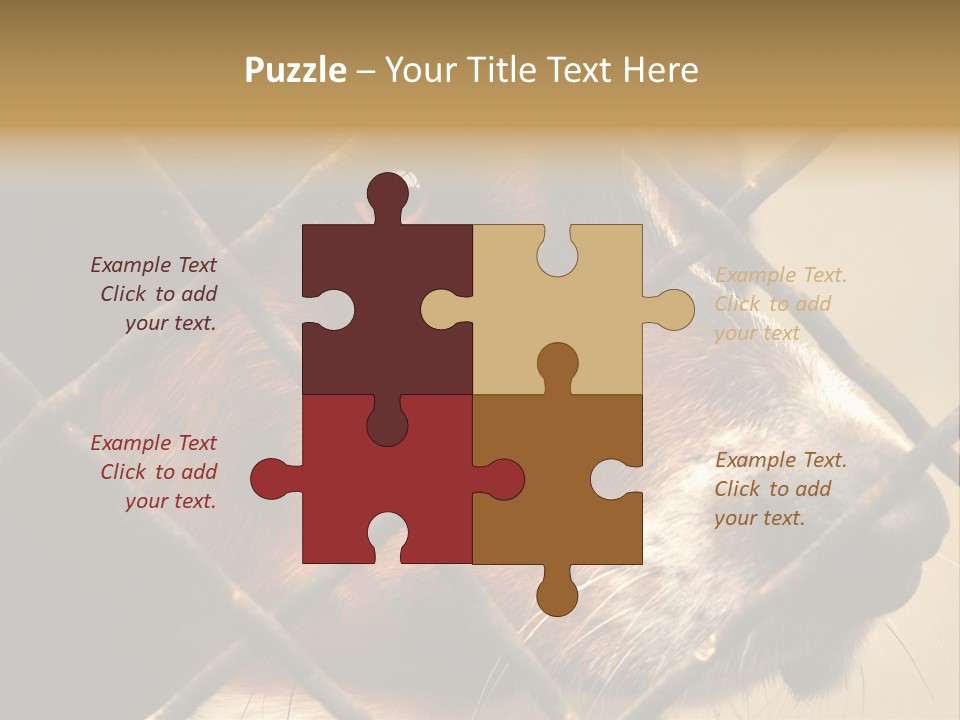 Fence Outdoor Canine PowerPoint Template